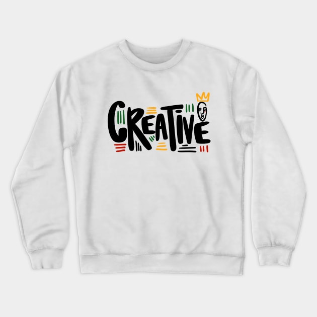 Creative Crewneck Sweatshirt by bananapeppersart